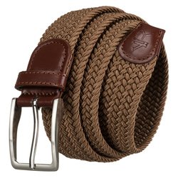 Opasok béžovej farby zo syntetického materiálu a ekokože - Rovicky