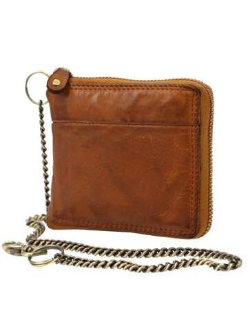 Dámska kožená peňaženka Gregorio WASH 104B camel-2 medium horizontal