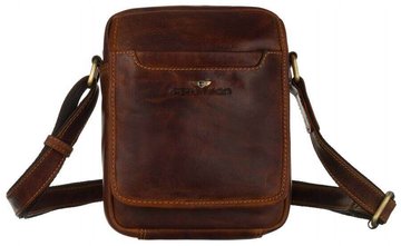 Pánska kožená taška cez rameno postbag - Peterson