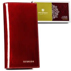 Veľká vertikálna dámska peňaženka s magnetom a zipsom - Peterson