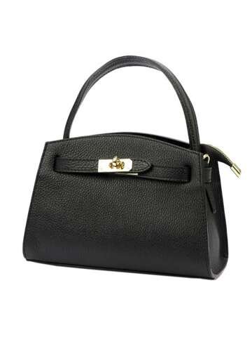 Luka Dámska kabelka 24-025 DOLLARO Leather Black to Shoulder Crossbody