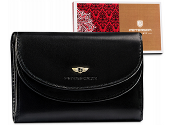 Klasická dámska kožená peňaženka so zapínaním - Peterson