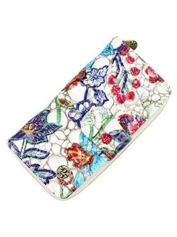 Dámska peňaženka Gregorio Viacfarebná vertikálna peňaženka z prírodnej a ekologickej kože RFID SECURE