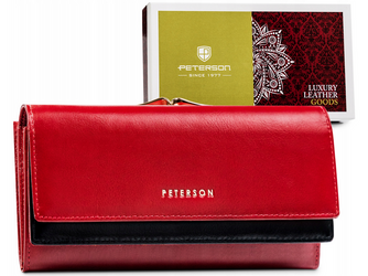 Veľká dámska peňaženka z pravej kože - Peterson