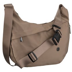 Dámska kabelka tmavobéžovej farby vybavená vonkajším vreckom - Peterson