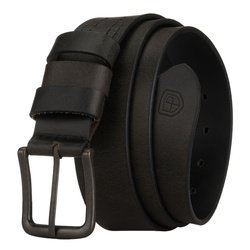 Pánsky opasok z pravej kože v čiernej farbe - Peterson