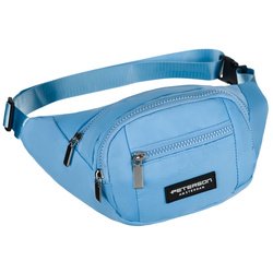 Modré športové vrecko z polyesteru so zapínaním na zips - Peterson