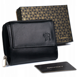 RFID Elegantná dámska kožená peňaženka so systémom Rovicky