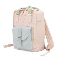 Ružovo-modrý nepremokavý mestský batoh na zips - Himawari
