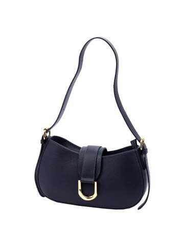 Dámska kožená kabelka Navy Blue Luka 24-037 Taška cez rameno s písmenom