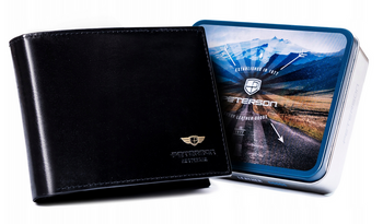 Veľká kožená pánska peňaženka bez zapínania - Peterson