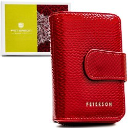 Dámska kožená peňaženka so zapínaním z RFID - Peterson