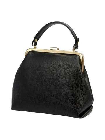 Luka Dámska kožená kabelka 24-024 DOLLARO Black Crossbody Bag