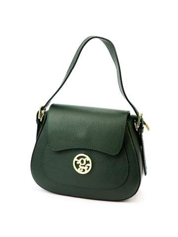 Dámska kožená kabelka Gregorio 1741 DOLLARO Medium Dark Green Crossbody