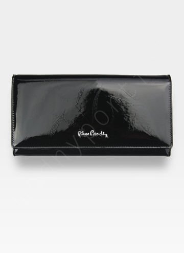 Pierre Cardin 02 LEAF 106 Dámska peňaženka z prírodnej kože Black Leaves Large Level Orientácia