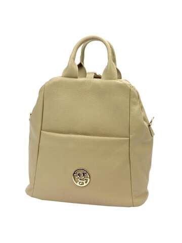 Gregorio Kabelka 1733 DOLLARO Kožená tmavá béžová veľká kabelka cez rameno