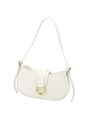 Dámska kožená kabelka Luka 24-037 DOLLARO White Shoulder Letter Bag