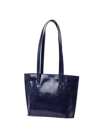 Dámska kožená kabelka A4 Florence 47 Shopperbag Navy Blue