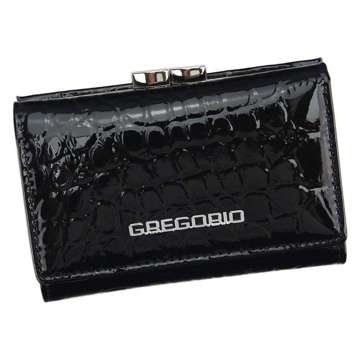 Dámska peňaženka Gregorio BC-117 z prírodnej kože čierna horizontálna s funkciou RFID SECURE