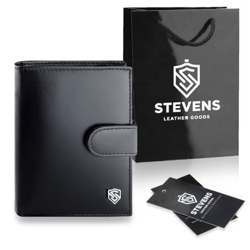 STEVENS Pánska kožená peňaženka s RFID ochranou hnedá PREMIUM ako vianočný darček pod vianočný stromček
