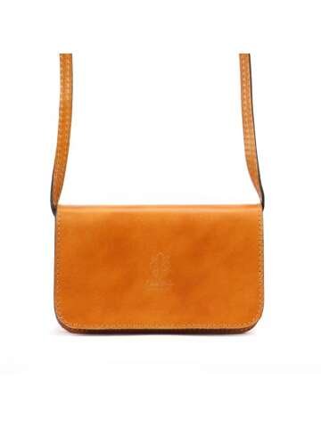 Dámska kožená taška Gregorio 107 Camel Crossbody Small