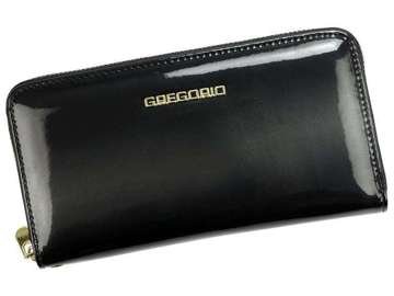 Dámska peňaženka Gregorio SH-119 Large Horizontal Black Natural Leather RFID SECURE