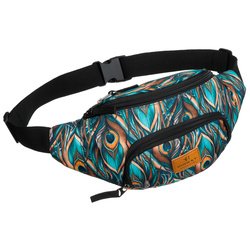 Viacfarebné dámske vrecko s vonkajším vreckom na zips - Rovicky