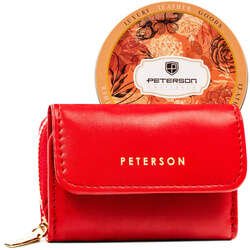 Dámska peňaženka so zapínaním v červenej farbe - Peterson