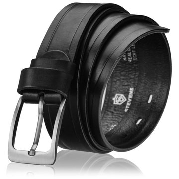 Pánsky kožený opasok STEVENS Faced Leather Super Quality