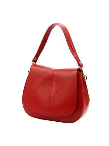 Dámska kožená kabelka Červená Luka 24-033 na rameno a crossbody