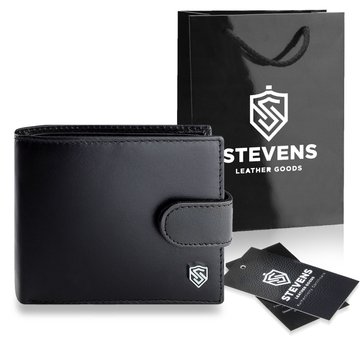 STEVENS Pánska kožená peňaženka s RFID ochranou hnedá PREMIUM ako vianočný darček pod vianočný stromček