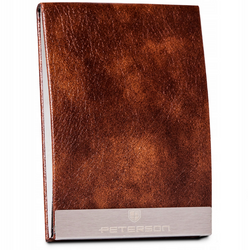 Vizitkár z ekologickej kože - Peterson