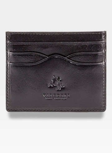 Pánska Peňaženka Visconti MZ1 Malá Vertikálna Čierna z Pravej Kože