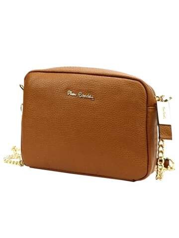 Pierre Cardin FRZ 1848 DOLLARO Kožená dámska kabelka Camel Small Crossbody