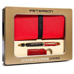 Módna červená darčeková sada pre ňu - Peterson