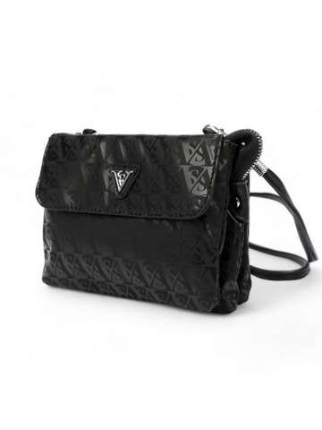 Dámska kabelka Eko Sergio Valentini 7170# Black Shoulder Letter Bag