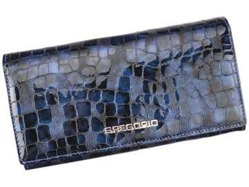 Dámska peňaženka Gregorio FS-114 Natural Leather Large Blue Orientation
