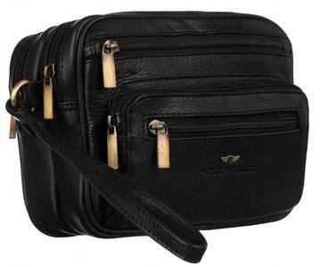 Dvojkomorové pánske kožené vrecko - Peterson