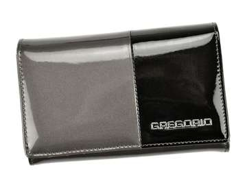 Dámska peňaženka Gregorio DUO-112 Natural Leather Ash Black Horizontal RFID SECURE