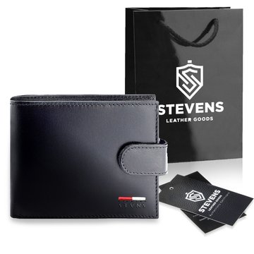 STEVENS Pánska kožená peňaženka s RFID ochranou hnedá PREMIUM ako vianočný darček pod vianočný stromček