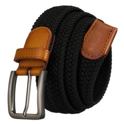 Pánsky opasok na nohavice čiernej farby s tradičnou prackou - Peterson