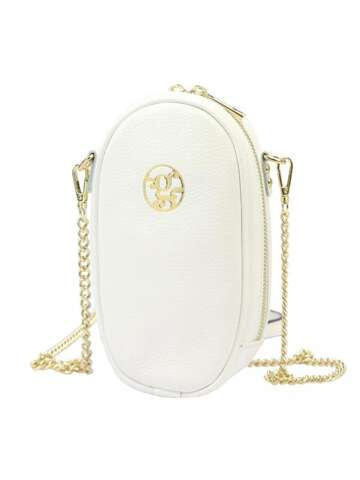 Dámska kožená kabelka Gregorio 1734 DOLLARO White Shoulder Crossbody