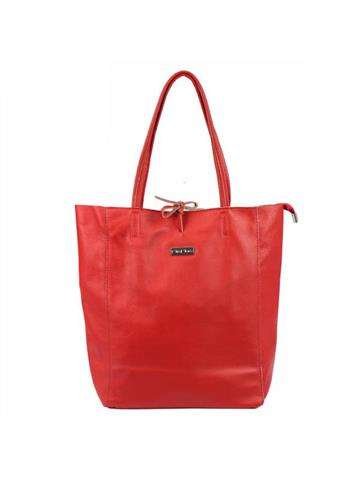 MiaMore 01-014 Z DOLLARO Červená kožená taška cez rameno