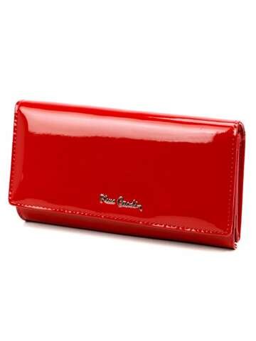 Pierre Cardin Dámska peňaženka 07 SHINY 102 kožená lakovaná červená