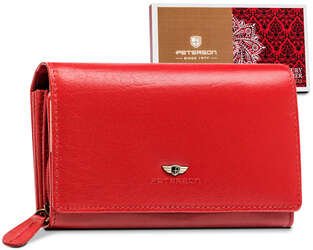 Klasická dámska kožená peňaženka so zapínaním - Peterson
