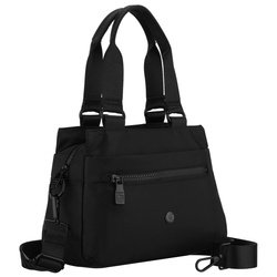 Čierna mestská polyesterová dámska kabelka, jednopriestorová - Peterson