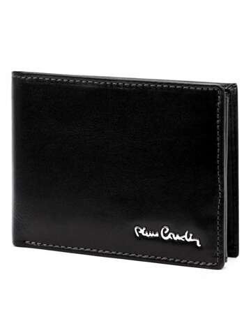 Pánska peňaženka Pierre Cardin YS604 324 Kožená čierna horizontálna stredná