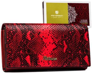 Veľká dámska peňaženka s dvojitou časťou na mince - Peterson