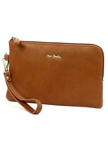 Pánska kožená aktovka Pierre Cardin Tilak v ťavej farbe so zlatými prvkami