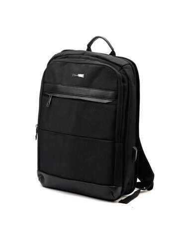 Čierny unisex mestský batoh B.Cavalli BC1323 veľký s popruhmi A4